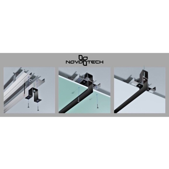 Соединитель питание+металл угловой для накладных для шин Novotech Flum 135122