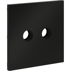 VLS001608 Накладка для розетки телевизионной оконечной TV+SAT (Телевизионный + Спутниковый) черного матового цвета VOLTUM S70 (черный матовый)