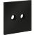 VLS001608 Накладка для розетки телевизионной оконечной TV+SAT (Телевизионный + Спутниковый) черного матового цвета VOLTUM S70 (черный матовый)