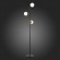 SLE220405-03 Светильник напольный Черный, Латунь/Белый E27 3*60W FORLI