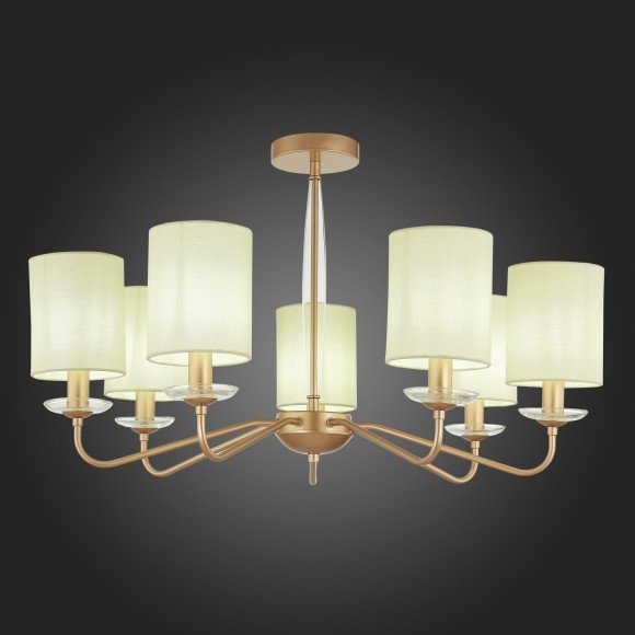 SLE108002-07 Светильник потолочный Золотистый/Бежевый E14 7*40W RITA SLE108002-07 Светильник потолочный Золотистый/Бежевый E14 7*40W RITA