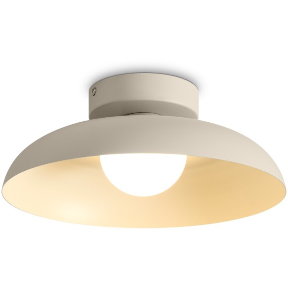 Freya Movement FR5602CL-L10W Потолочный светодиодный светильник диаметром 30см, с металлическим бежевым плафоном, CCT переключение цветовой температуры на драйвере, LED 10Вт 2700;3000;4000К CRI80 120° IP20 220В