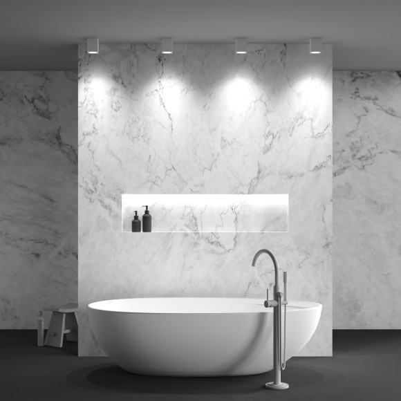 Уличный потолочный светильник Maytoni C030CL-01W Zoom IP65 под лампу 1xGU10 50W