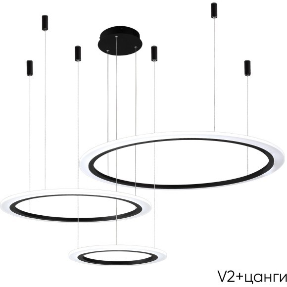 Люстра Crystal Lux MANZANA SP67W LED BLACK