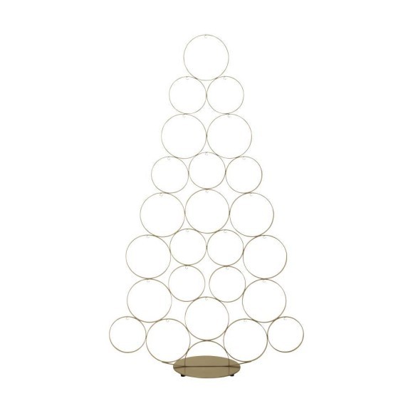 427397 BALLYMENA Рождественское украшение Ель металл золотистый кристаллы H-1090