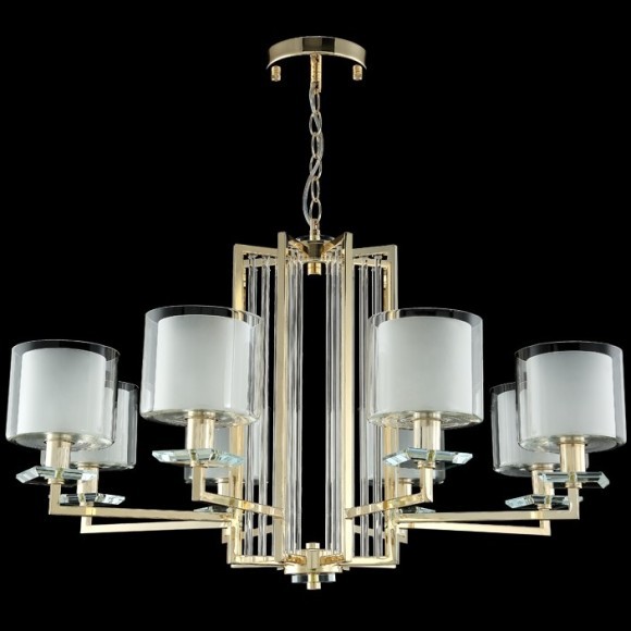 Люстра Crystal Lux NICOLAS SP-PL8 GOLD/WHITE