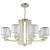 Люстра Crystal Lux NICOLAS SP-PL8 GOLD/WHITE