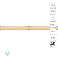 Arte Lamp A2432008-06-6K Светодиодная лента сплошная влагозащищенная 5м, ширина 8 мм, COB 10Вт/м 850Лм/м 4000К 120° CRI90+ IP65 24В, кратность резки 50мм, -20°...+45°C