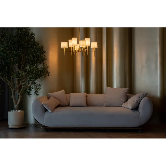 A4108LM-8PB Arte lamp DEBORA Подвесная люстра на штанге на 8 плафонов