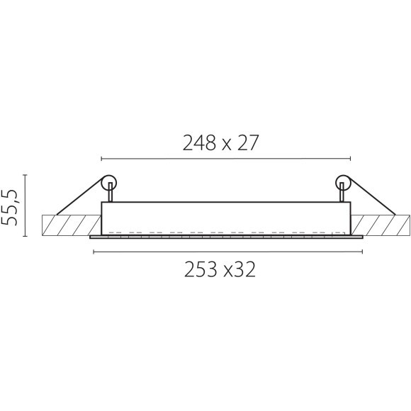 Встраиваемый в ГКЛ светодиодный спот с ячейками 18Вт 26° 1150Лм CRI90 4000К Guarda Lightstar 080346