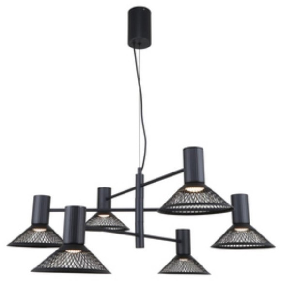 4623-6P, подвесная люстра, D770xH500/1400, 6xLEDx6W, 3960LM, 3000K, included