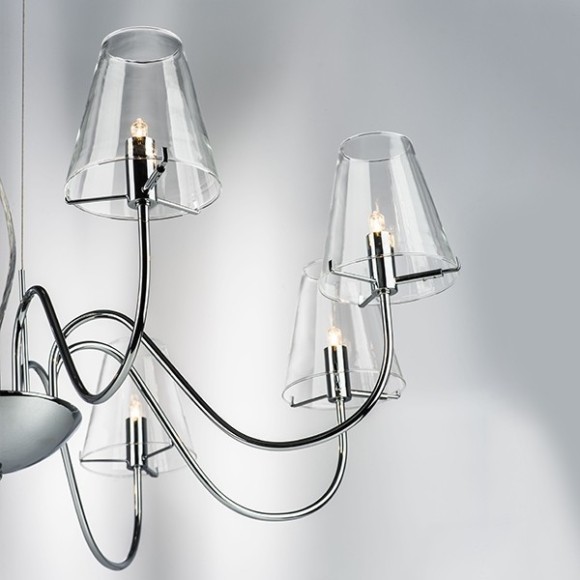 Люстра подвесная Lightstar 758084 Diafano под лампы 8xG9 320W