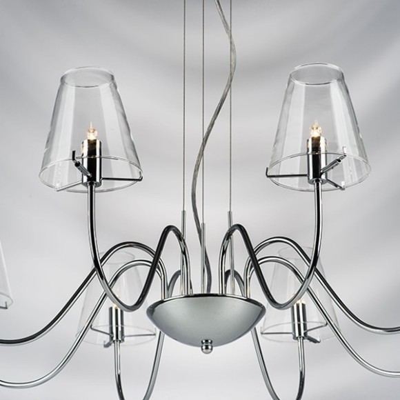 Люстра подвесная Lightstar 758084 Diafano под лампы 8xG9 320W