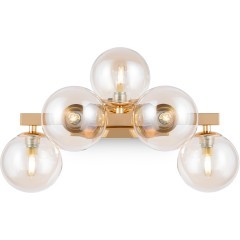 Настенный светильник с шарообразными плафонами Maytoni MOD547WL-05G Настенный светильник с шарообразными плафонами Maytoni MOD547WL-05G