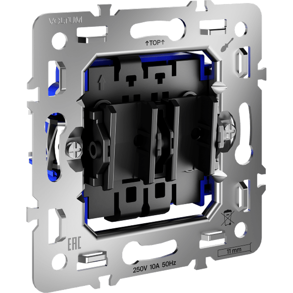 VLS0207M Механизм управления (выключатель) для жалюзи 10 Ампер или 2200 Ватт VOLTUM S70