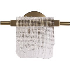 SL6021.201.06 Светильник настенный ST-Luce золотистый/прозрачный LED 1*6W 4000K VOILE