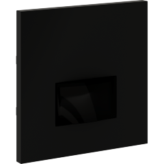 VLS002208 Накладка для датчика движения встраиваемого черного матового цвета. Расстояние до 9 м, угол до 120°, мощность 500 Ватт VOLTUM S70 (черный матовый)