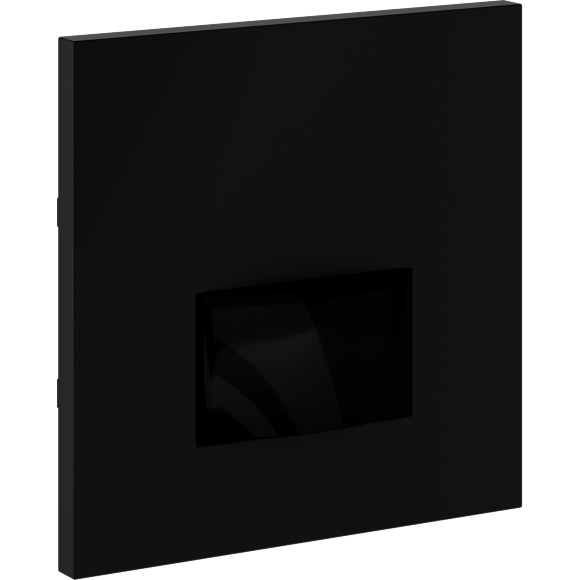 VLS002208 Накладка для датчика движения встраиваемого черного матового цвета. Расстояние до 9 м, угол до 120°, мощность 500 Ватт VOLTUM S70 (черный матовый)