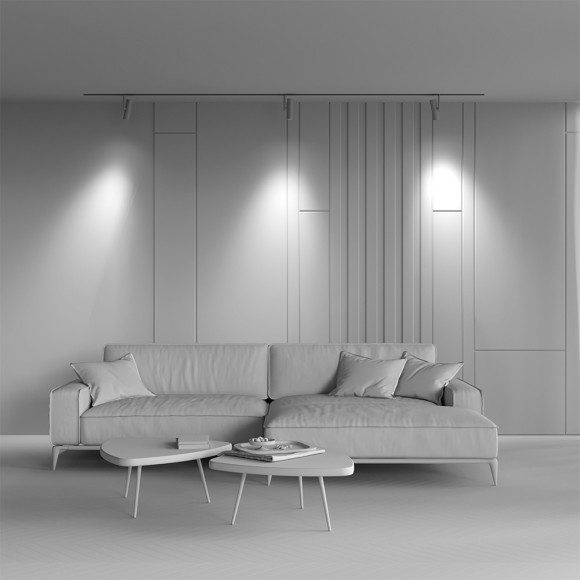 TR005-4-12W-DS-BW Трековый магнитный SMART (App, Bluetooth Mesh, Алиса) светодиодный светильник Maytoni Exility CRI90+ 2700-6000К 987Лм 36° 12Вт