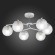 SLE106602-06 Светильник потолочный Белый, Хром/Прозрачный E27 6*60W VERONA