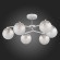 SLE106602-06 Светильник потолочный Белый, Хром/Прозрачный E27 6*60W VERONA
