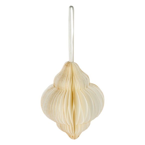 427223 Фигура из бумаги MATANAO, H150, ?120, бумага, кремовый, золотой