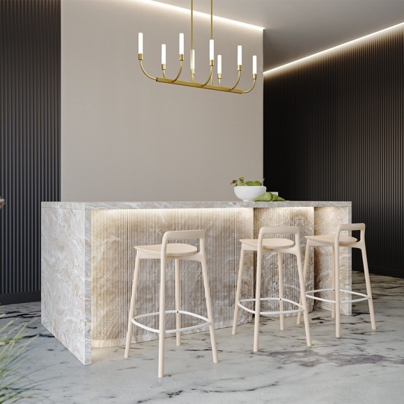 Потолочная люстра на штанге Deja Vu MOD423CL-08C