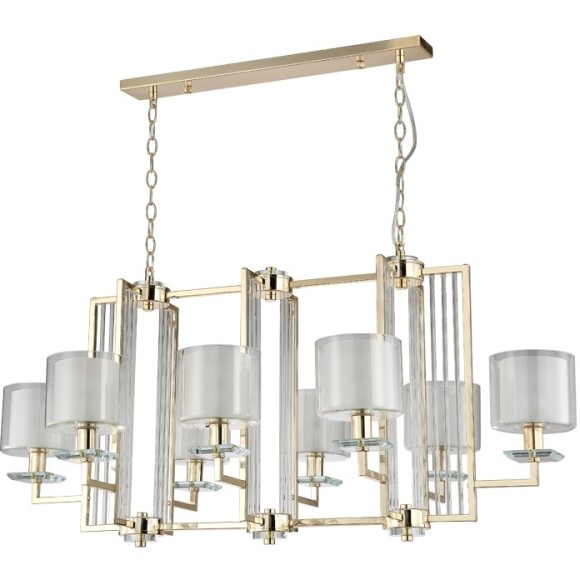 Люстра Crystal Lux NICOLAS SP8 L1000 GOLD/WHITE