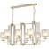 Люстра Crystal Lux NICOLAS SP8 L1000 GOLD/WHITE