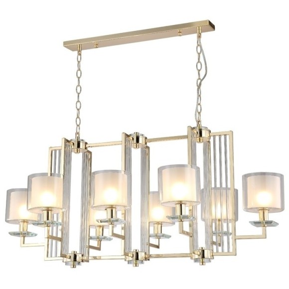 Люстра Crystal Lux NICOLAS SP8 L1000 GOLD/WHITE