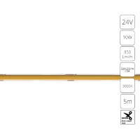 Arte Lamp A2432005-01-3K Светодиодная лента сплошная узкая, длина 5м, ширина 5 мм, COB 10Вт/м 850Лм/м 3000К 120° CRI90+ IP20 24В, кратность резки 50мм, -20°...+45°C