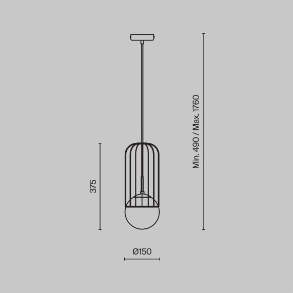 Подвесной светильник шар Maytoni P362PL-01G Подвесной светильник шар Maytoni P362PL-01G