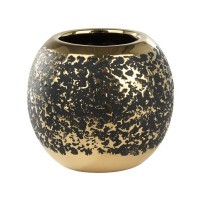 421491 Ваза ARROYITO, ?170, H160, керамика, черный, золотой
