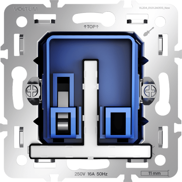 VLS0107M Механизм выключателя карточного с максимальным током 16 Ампер или 3500 Ватт, при подключении к 220 вольтам VOLTUM S70