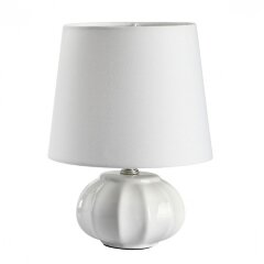 8145/1T MODERNI LN25 белый, керамика/текстиль Настольная лампа Е27 1*60W 220V HAMA