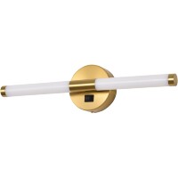 Lightstar Noce 201021 Латунная светодиодная подсветка для картин и зеркал шириной 61см, с выключателем на корпусе и CCT переключением цветности на драйвере, 14Вт 3000;4000;6000К 830Лм CRI90