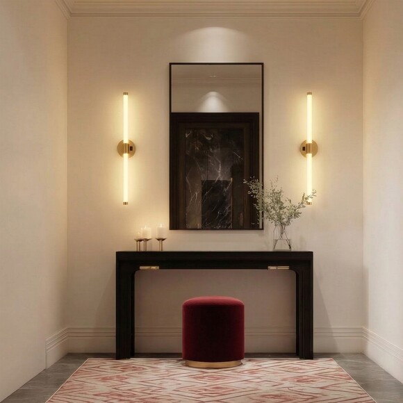 Lightstar Noce 201021 Латунная светодиодная подсветка для картин и зеркал шириной 61см, с выключателем на корпусе и CCT переключением цветности на драйвере, 14Вт 3000;4000;6000К 830Лм CRI90