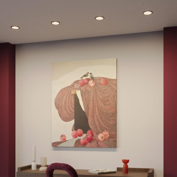 Novotech CLARTE 359876 Черный круглый встраиваемый светильник диаметром 95мм, с CCT переключателем цветовой температуры LED 12Вт 670Лм CRI≥90 80° 3000-4000-6000К IP20 220V (коэффициент пульсации<1%)