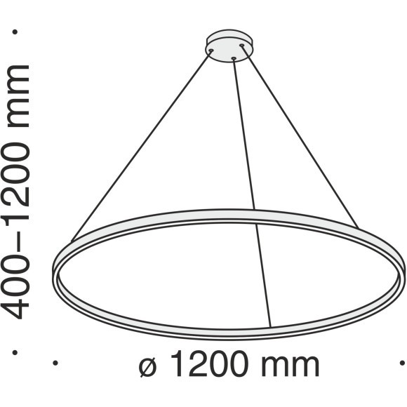 Подвесной светильник светодиодный Rim MOD058PL-L65BS4K
