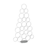 427418 BALLYMENA Рождественское украшение ель H-1090 металл серебряный