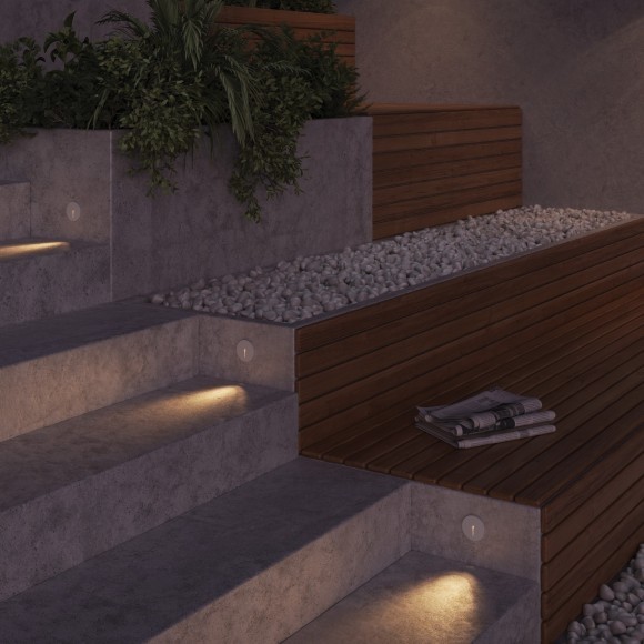 Уличный светильник встраиваемый в дороги и стены Maytoni O014SL-L3W3K Lock IP54 светодиодный LED 3W