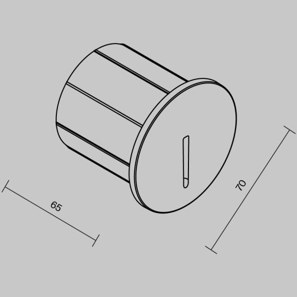 Уличный светильник встраиваемый в дороги и стены Maytoni O014SL-L3W3K Lock IP54 светодиодный LED 3W