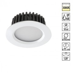 Встраиваемый светильник Novotech 357600 DRUM IP44 светодиодный LED 10W Встраиваемый светильник Novotech 357600 DRUM IP44 светодиодный LED 10W