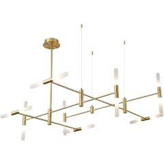 SL1216.203.16 Светильник подвесной ST-Luce Матово золотистый/Белый G9 16*5W 4000K RIMINI