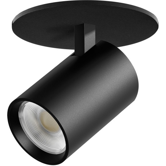 Черный встраиваемый поворотный спот-цилиндр 24Вт 24° 2040Лм 3000К CRI90 Alta Base Lightstar A5237RS