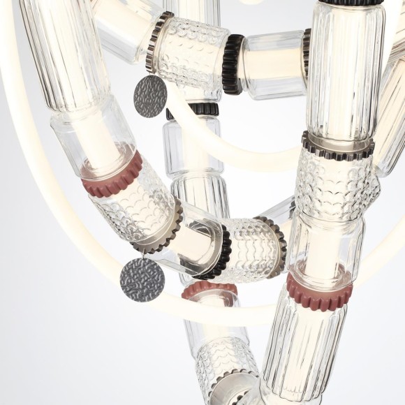 5456/80CL Люстра потолочная премиальный гибкий неон со стеклом Odeon Light LED 80W 4000K COLLIER 5456/80CL Люстра потолочная премиальный гибкий неон со стеклом Odeon Light LED 80W 4000K COLLIER