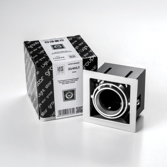 Встраиваемый светильник Lightstar 214017 Cardano под лампу 1xGU5.3 50W