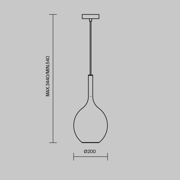Подвесной светильник Maytoni MOD271PL-01B3 Подвесной светильник Maytoni MOD271PL-01B3