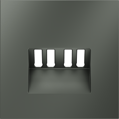 VLS001506 Накладка для розетки акустической 4-местной для подключения звуковоспроизводящих устройств (для проводов сечением 0,5 — 4 ММ²) титанового цвета VOLTUM S70 (титан) VLS001506 Накладка для розетки акустической 4-местной для подключения звуковоспроизводящих устройств (для проводов сечением 0,5 — 4 ММ²) титанового цвета VOLTUM S70 (титан)