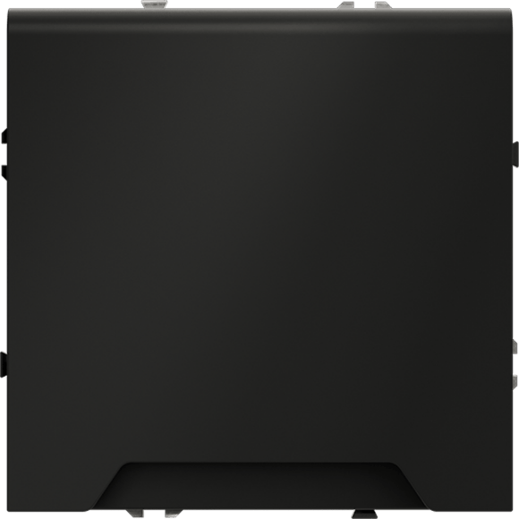 VLS040308 Розетка встраиваемая с заземлением, защитными шторками и крышкой 16 Ампер (3500 Ватт) черного матового цвета VOLTUM S70 (черный матовый)